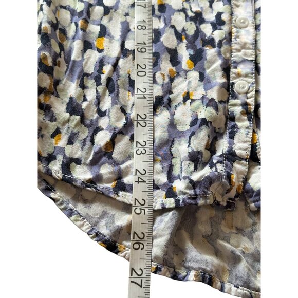 Beachlunchlounge Collection Womens Button-Down Blouse S/P Multicolor Abstract Pr - Picture 5 of 10
